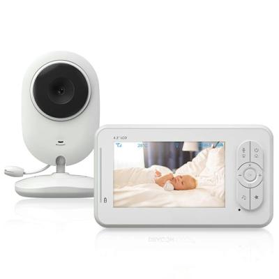 China Night Vision Multiple Language 4.3 Inch Music Player Positioning LCD Baby Monitor With Camera for sale