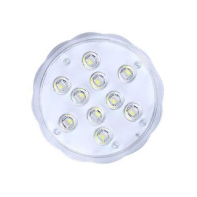 China Magnetic Underwater 10 LED Night Light 16 Colors RGB Submersible Pool Light Light For Outdoor for sale