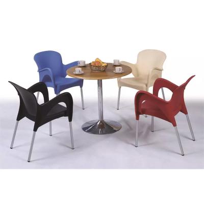 China Contemporary outdoor modern restaurant chairs stackable plastic tables for events for sale