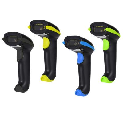 China Cheap Factory Manufacturer Customized Logo Color Box A4 Size Laser Barcode Reader Wholesale Price 1D Barcode Scanner for sale