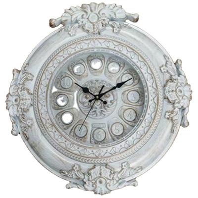 China Factory Wholesale Price European Creative Nordic Decorative Vintage Style Home Decorative Digital Stereo Wall Clock Antique Luxury for sale