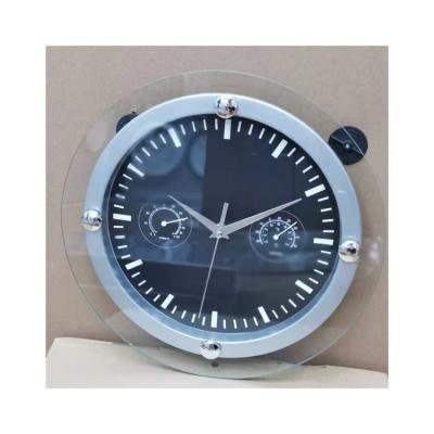 China Wholesale Antique Style Cheap Simple Modern Style 12 Inch Wall Clock Plastic Face Round Frame+glass Wall Clock For Kitchen Home Decoration for sale