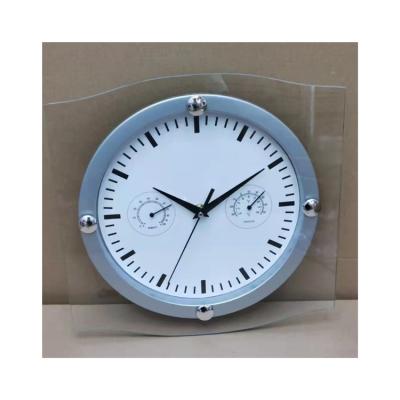 China Antique Style 12 Inch Home Living Room Decor Quartz Analog Round Shape Modern Design Glass Cover Cheap Plastic Wall Clock for sale