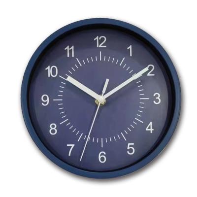 China Modern minimalist plastic round wall clock for sale 12 inch fashion style cheap gift wholesale for sale