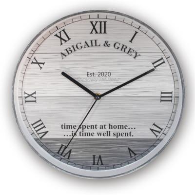 China Minimalist Silent Wall Mounted Clocks Designs Modern Home Battery Operated Quartz Wall Clock For Home Living Room for sale