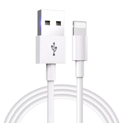 China Lightning Cable 2m Ni2B Factory 2.1A Strip USB To Lightning Fast Charging Data Cables 1M 3FT 2M 6FT 3M 10FT High Quality 8pin Phone Charger Cables for sale