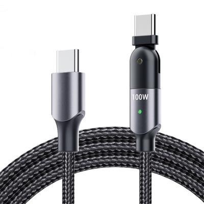 China 180 Degree Nylon Braided Nylon BC1C OEM ODM PD 60W 3A 100W 5A USB Type C Cable Type C To Type C Fast Charging Data Cable For Macbook Mobile Phone for sale