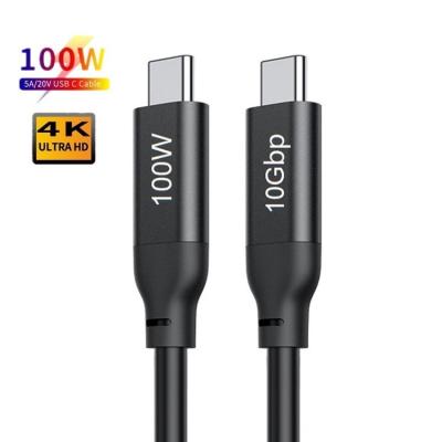 China MP3/MP4 Audio Video Player G1C PD 100W 20V 5A Support 4K 10Gbps Transfer Speed ​​USB 3.1 Gen2 USB C To Type C Fast Charging Data Cable for sale