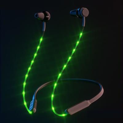 China Snap With Music Rhythm Lb01B Led Beatstudio Blue Headset Earphone Light Earbuds Tooth Wireless Best In Ear Phone Neckband Earbuds for sale