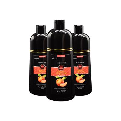 China As Hot Sale 100% Natural Natural Herbal Black Hair Dye Fast Shampoo 5 Minutes Magic Black Hair Dye Shampoo Quickly for sale