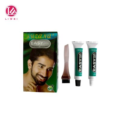 China Best Quality Private Label Easy Use Beard Mustache Black Color Easy Coloring Cream For Men for sale