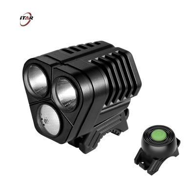 China High Lumens Bike LED Flashlight Rechargeable Triangular Waterproof for sale