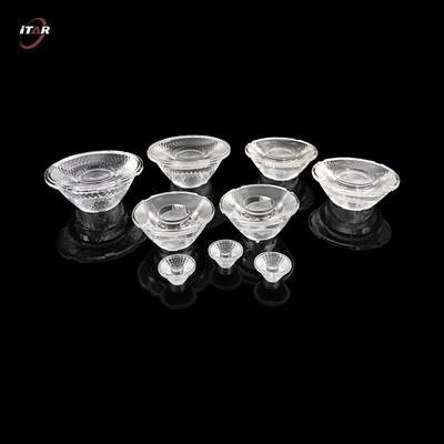 Chine Double Convex LED Optical Lenses Transparent 35mm PMMA PC Material à vendre