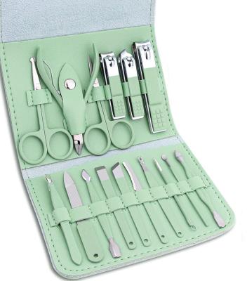 China 16PCS Finger Care .foot Care Manicure Pedicure Kit, Stainless Steel Manicure Set, Travel Manicure Kit With Bag for sale