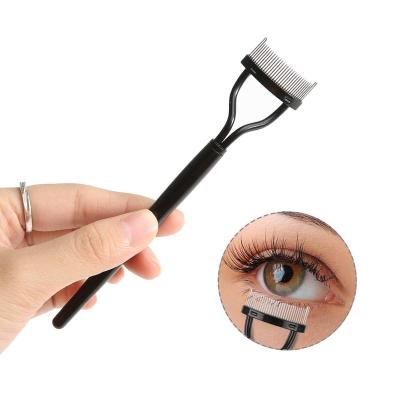 China Private Logo Eyelash Comb Separator Curler Makeup Mascara Applicator Eyelash Definer Makeup Tool Eyelashes With Comb Cover for sale