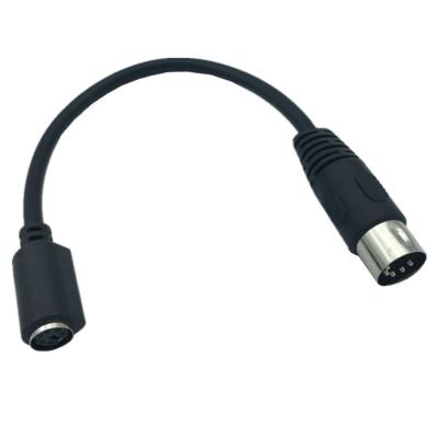 China COMPUTER FRONT DIN5 to Male to Female Mini DIN6 PS/2 Keyboard Adapter Converter Cable Attach Pin DIN5 5 MDIN6 6 to Pin M/F for PC Mac Linux for sale