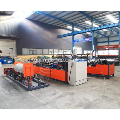 China Building Material Shops Automatic Security PVC Coated Chain Link Cyclone Fence Making Machine for sale