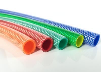 China Plastic Yellow Garden Hose , Green PVC Hose For Conveying Water Air Oil for sale