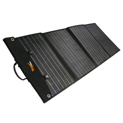 China Solar Charger Power Bank 120W 12V USB DC Output Foldable Monocrystalline Solar Charger Portable Solar Panels 52*37*5.5cm for sale