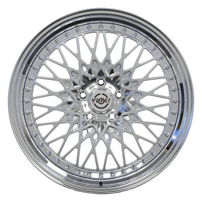 China 6061 Aluminum Alloy 2 Piece T6 Forged Wheels Polished 19 Inch 19x9.5 19x12 Alloy Car Rims for sale