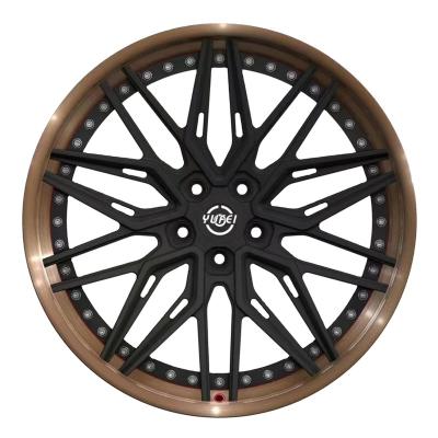 China Aftermarket wheel rims interesting color wheel BMW 18x8.0 inch 2 piece forged wheel for BMW e90 c8 for sale