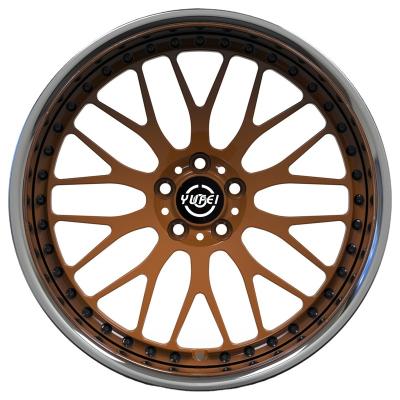 China Aluminum Alloy 6061 T6 Customized Wheels 2 Pieces Forged Wheels High Quality Racing Car Wheel Rims for sale