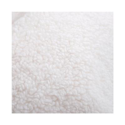 China Wheat Ear Breathable Cashmere Steamed Fabric Like Sheep Toy White Gray Soft Velvet Cashmere Particle Flannel Coat for sale