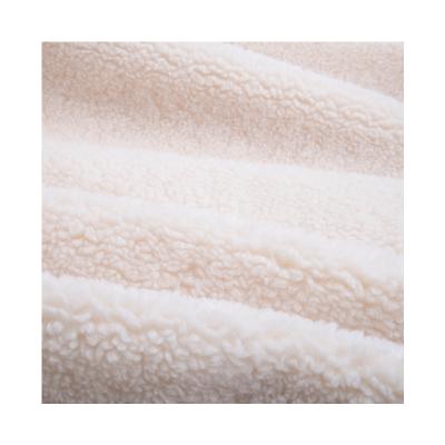 China Plush like a lamb thick knitting lamb toy fabric breathable fashion polyester wheat velvet grain cashmere coat for sale