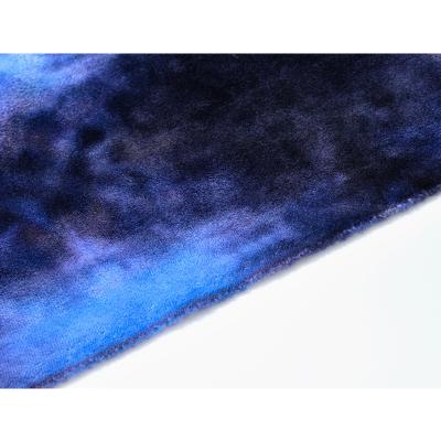 China Super Soft Breathable Polyester Crystal Velvet Fabric For Clothes Tie Dye Tie Dyed Spandex Knitted Soft Fabrics for sale