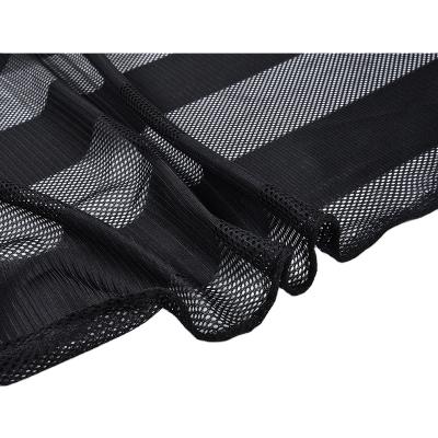 China Mesh Fabric Soft Polyester Fabric Knitted Breathable Waterproof Skin Friendly Striped Mesh for sale