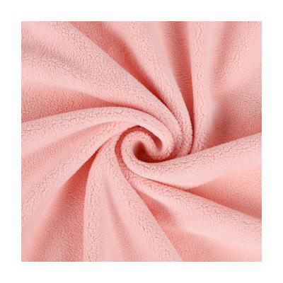 China High Quality Breathable Knit 5% Spandex Fleece Brushed Fabric For Coat Warm Spandex Velvet Super Soft Cloth for sale