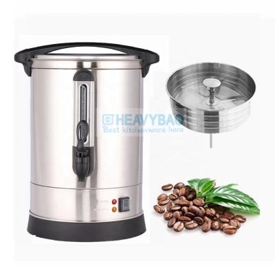 China Keep Hot Commercial Insulated Portable Barrel Hot Water Urn Beverage Dispenser Coffee Maker Machine for sale