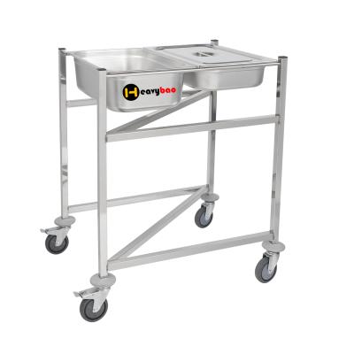 China Desgin Modern Special Design Kitchen Equipment Stainless Steel Square Tube Commercial Welded z-type Trolley For GN Pan for sale