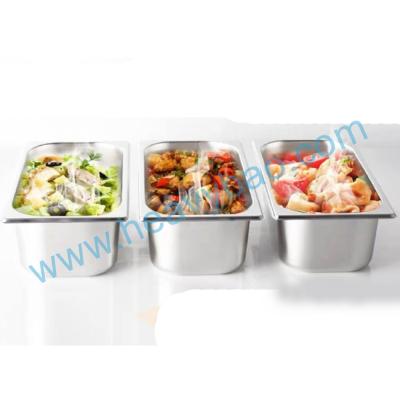 China High Quality American Food Storage Heavybao 304 Stainless Steel Anti-jamming GN Pan Food Storage 1/6 Gastronorm Container for sale