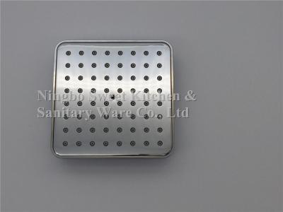 China ABS plastic material 4inch square chrome plating shower head top shower overhead shower for sale