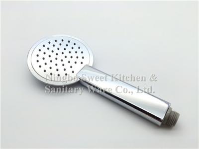 China Hot sell Double face single function Chrome plating round shower head hand shower bathroom accessories for sale