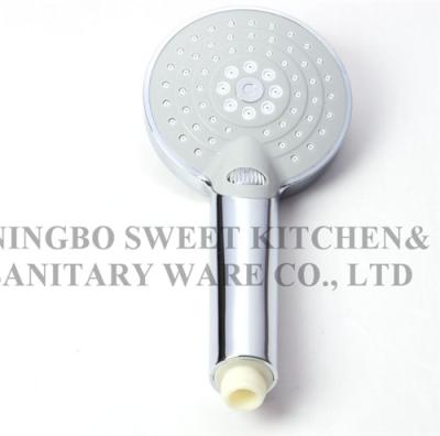 China Classic model ABS material swtich-on chrome plating shower head hand shower rain shower sanitary ware accessories for sale