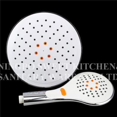 China ABS material chrome plating shower head hand shower set overhead shower rain shower set bathroom  accessories for sale