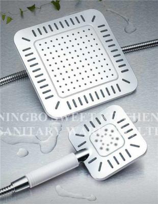 China Hot sell Chrome plating shower head hand shower set square overhead shower rain shower kit for sale