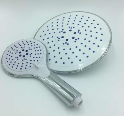 China ABS material chrome plating shower head handheld shower set overhead shower rain shower set bathroom  accessories for sale