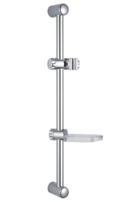 China stainless wall mount shower sliding bar set rainshower pipe chromed soap dish for sale