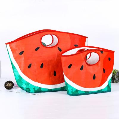 China China Eco-friendly Waterproof Laminated Printing Logo Customize PP Woven Watermelon Bag for sale