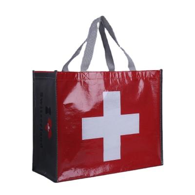 China Promotional Durable China PP Woven Shopping Bag Handled Storage Bag for sale