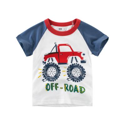 China 100% Cotton 2-10years(Old) Short Sleeve Anti-Pilling Cartoon Baby T-shirt Boys T-Shirts For Kids Boy for sale