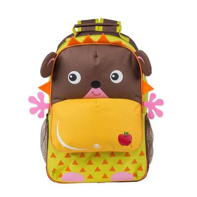 China Dinosaur Shape Dimensional Animal Waterproof Green Spotted Water Resistant Preschool Backpack for sale