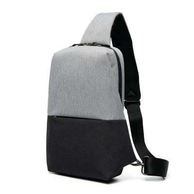 China Multifunctional Waterproof Shoulder Bag Single-shoulder Anti-theft Chest Bag With Black Gray Color for sale