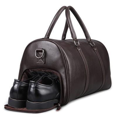 China Fashoion Travel Luggage Bag Men's Leather Portable Large Capacity Multifunctional Business Men's Bag Shoulder Bag for sale