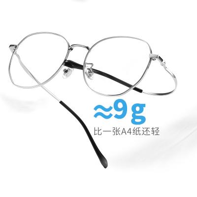 China Reading Glasses/Myopia Glasses/Sunglasses New Arrival Vintage Plain Glass Pure Titanium Glasses Frame Round Glasses Glasses Prep Goods for sale