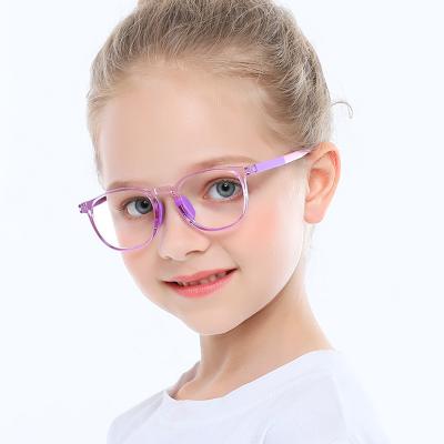 China Reading Glasses/Myopia Glasses/Cute Sunglasses Glasses New Wholesale Light Blue Blocking Blue Eyewear Glasses For Kids for sale