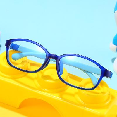 China Reading Glasses/Myopia Glasses/Glasses New Comfortable Kids Sunglasses Eyesight Myopia Student TR90 Square Anti-blue Light Glasses for sale